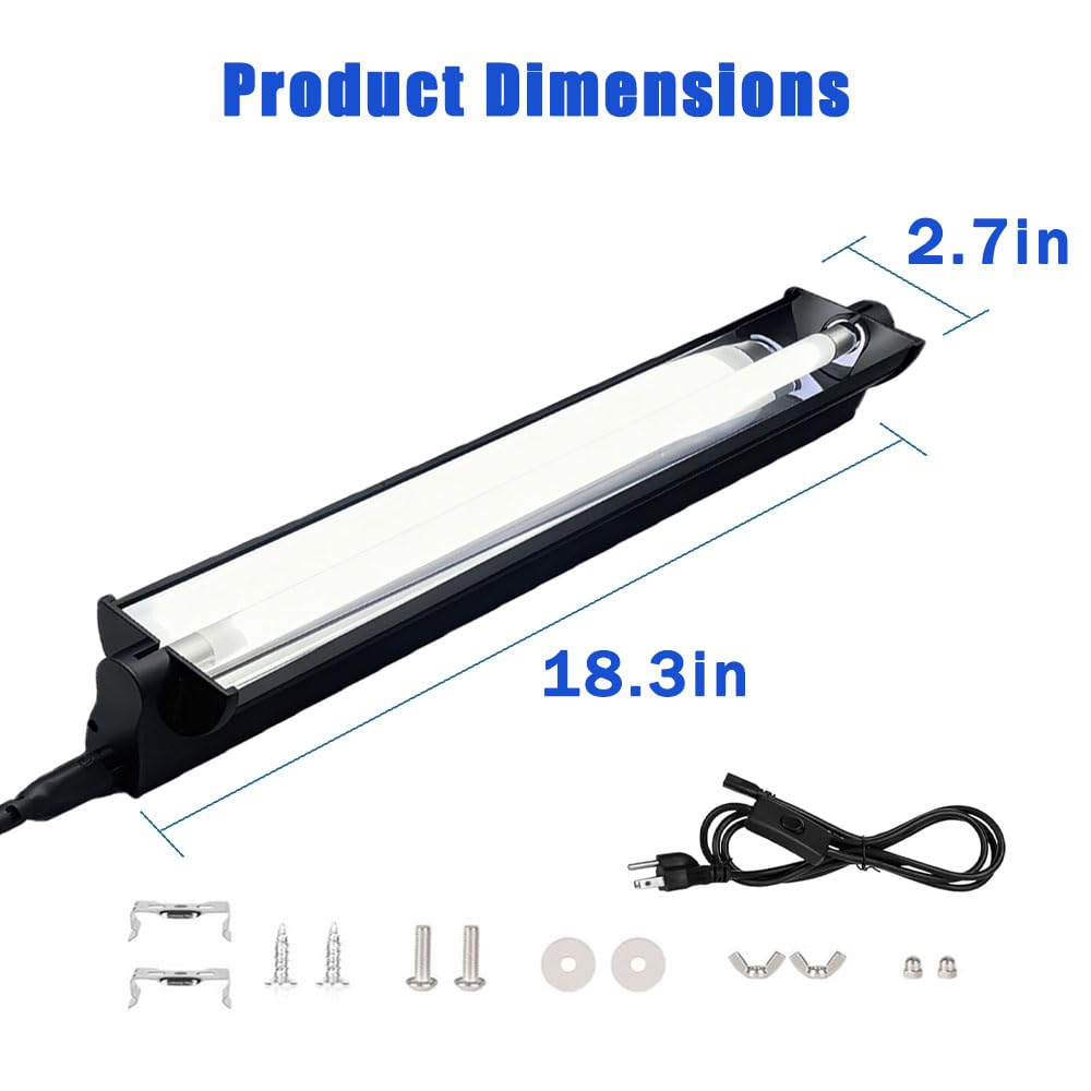 15W T8 UVB 10.0 Reptile Light Fixture Combo Kit V619843