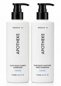 Plant-Based Shampoo and Conditioner Set with Aloe Chamomile Coconut and Jojoba Oils, 16.2 Fl Oz Each K150