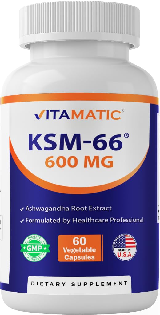Ashwagandha Root Extract 600mg 60 Veggie Caps O985706
