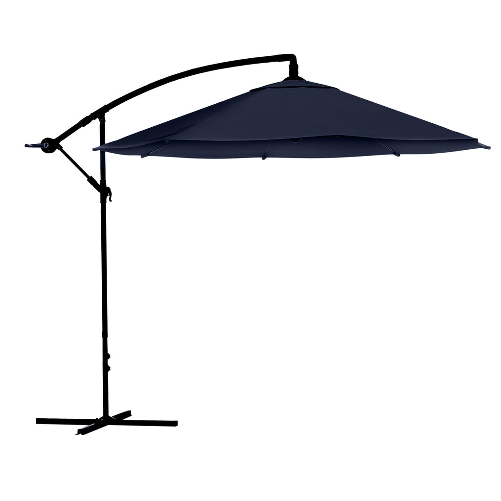 10 Ft Offset Cantilever Patio Umbrella with Cross Base T781