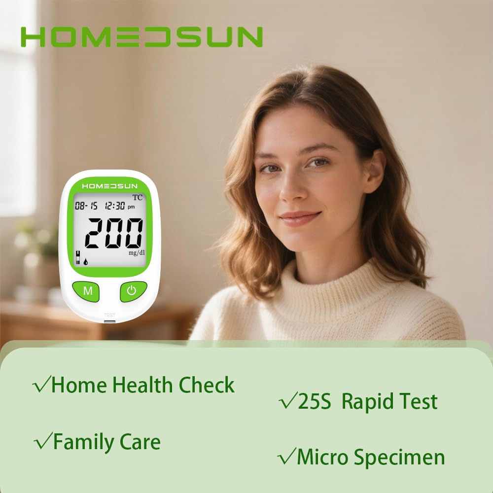Total Cholesterol Monitor Kit with 10 Strips Lancets X503