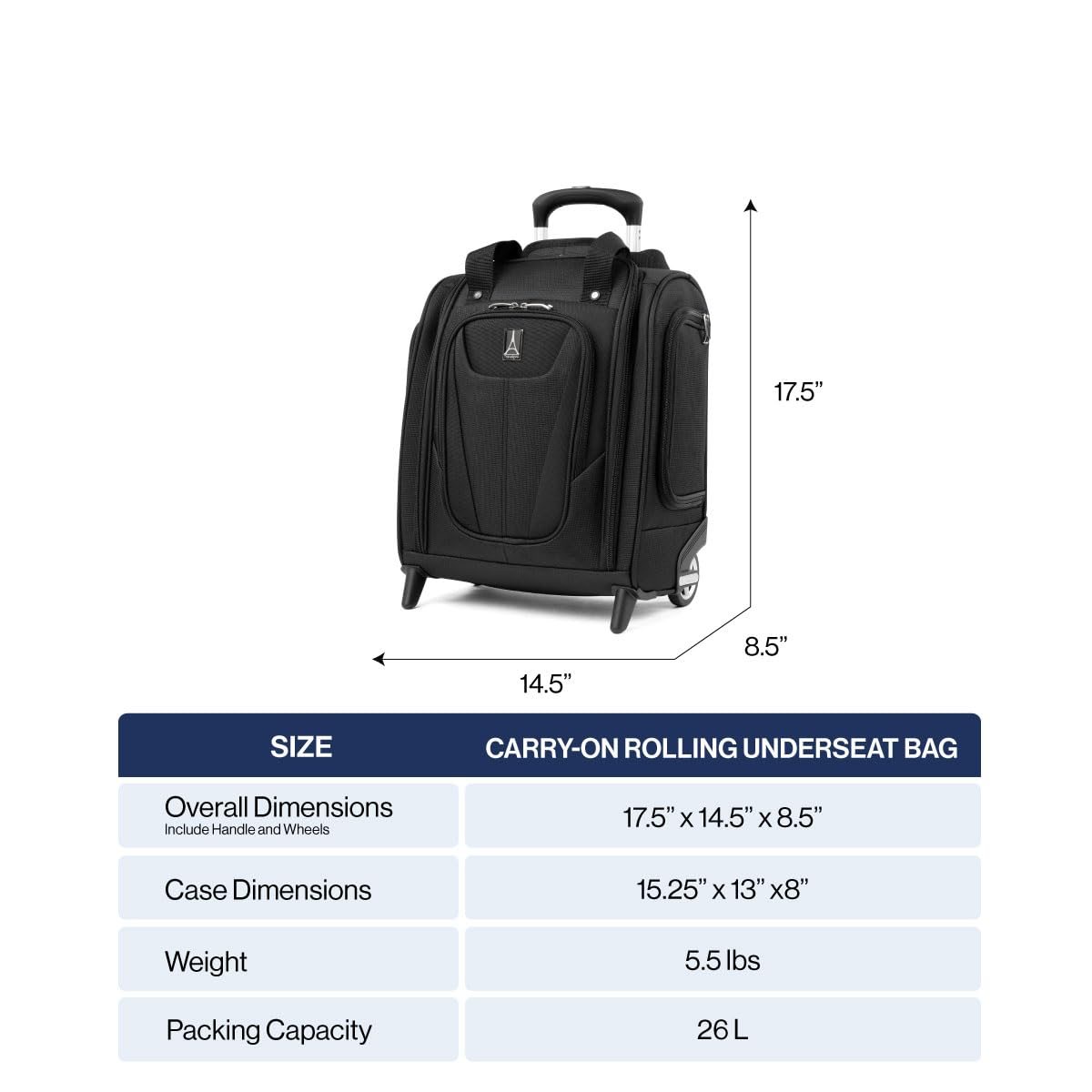 Black Softside Carry-On Underseat E663106