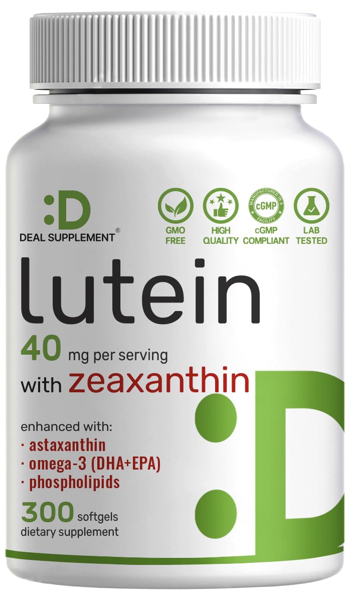 Lutein and Zeaxanthin 40mg 300 Softgels R7799