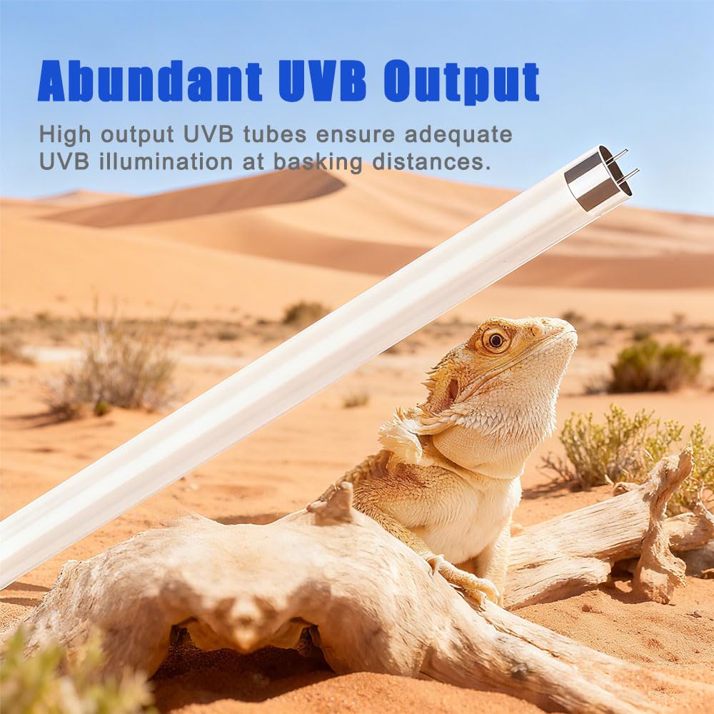 15W T8 UVB 10.0 Reptile Light Fixture Combo Kit V619843