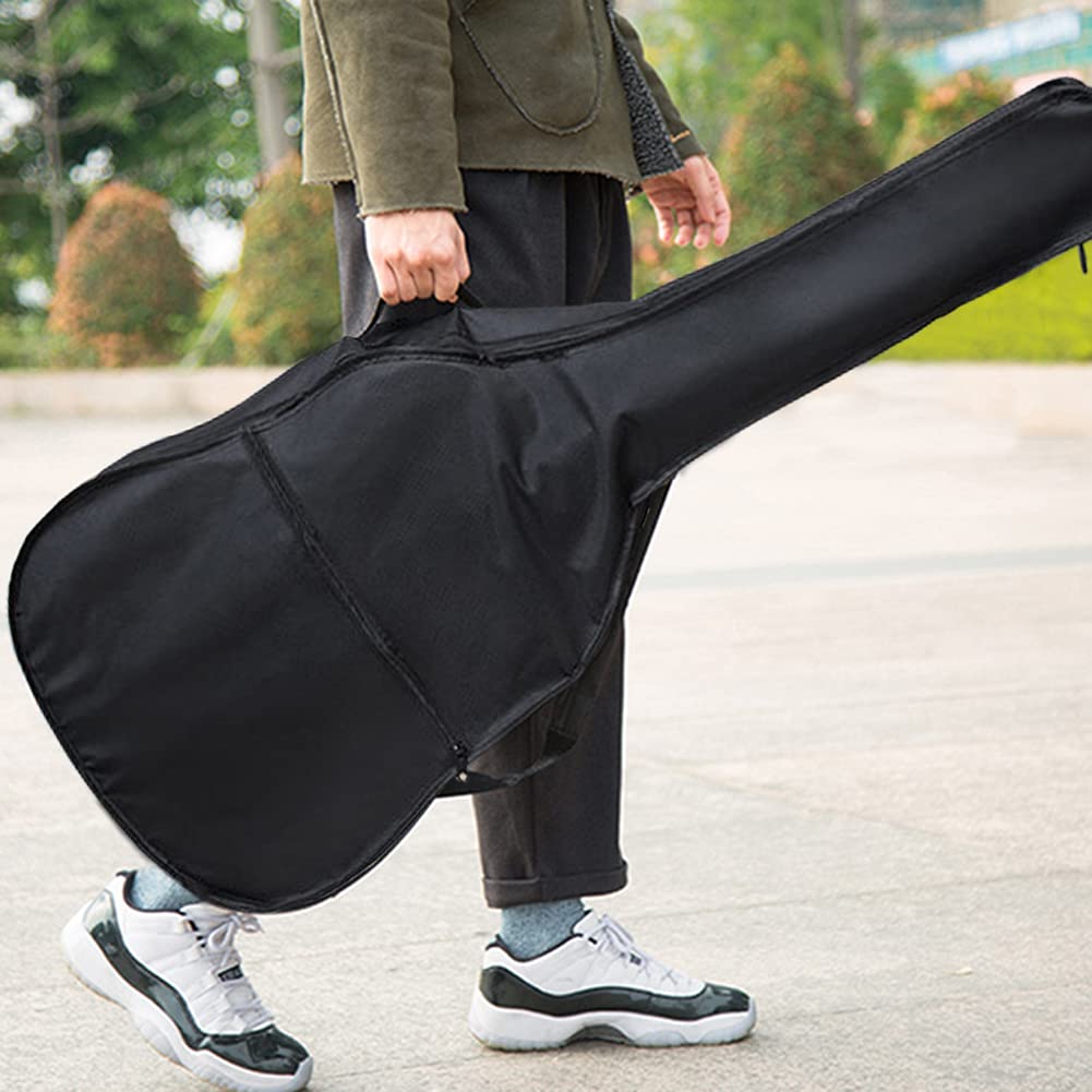 40 Inch Water-resistant Acoustic Guitar Bag with Shoulder Strap and Pocket K31634