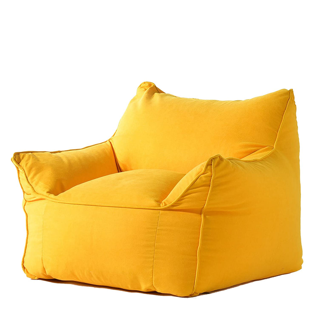 Bean Bag Chair Stuffed Animal Storage Yellow C78536