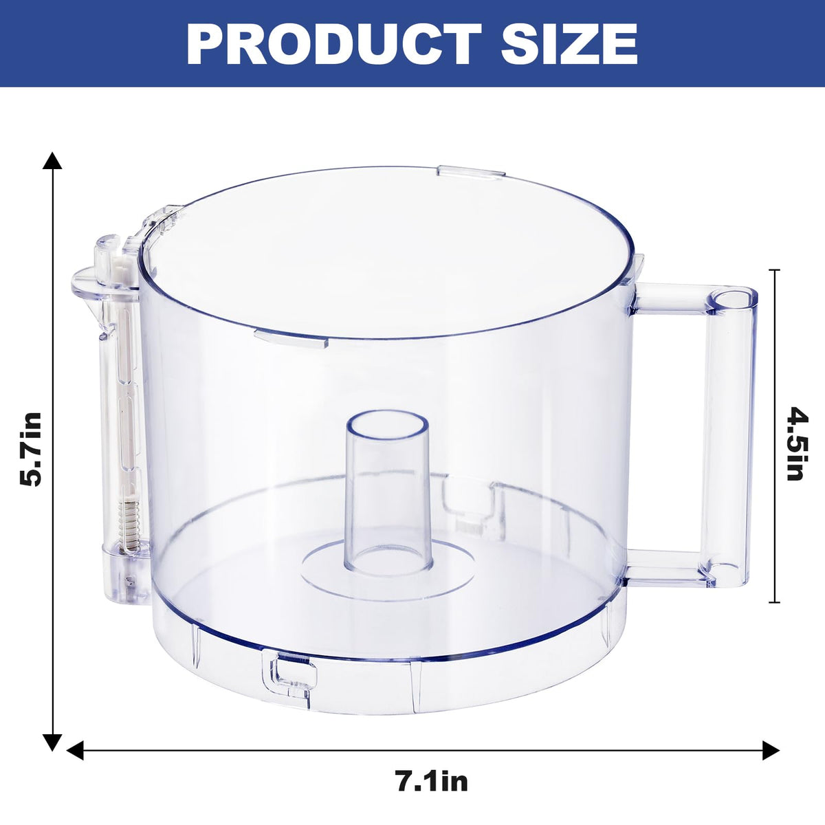 14-Cup Food Processor Work Bowl Replacement with Handle M91889