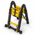 Telescoping Ladder 16.5 FT A Frame 330 lbs Capacity Yellow O4905