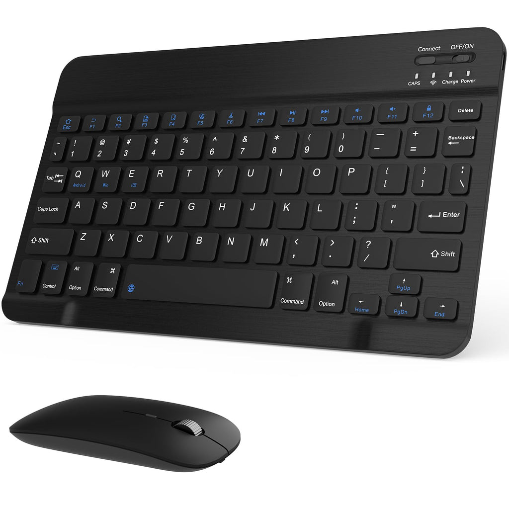 Black Rechargeable Bluetooth Keyboard and Mouse Combo X116