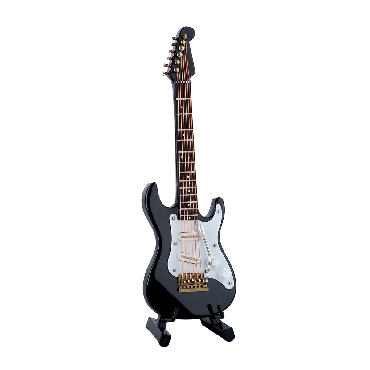 Miniature Electric Guitar Replica with Stand and Case K16872
