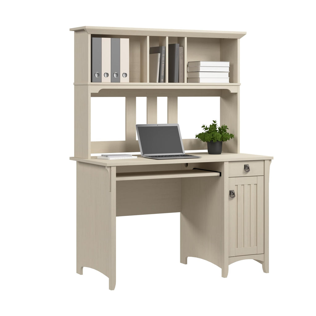 Small Computer Desk with Hutch V33001