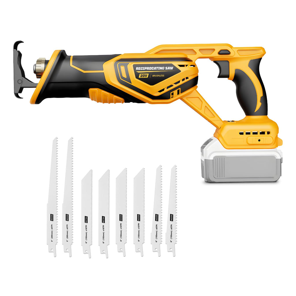 Cordless Brushless Reciprocating Saw with 8 Blades F240850
