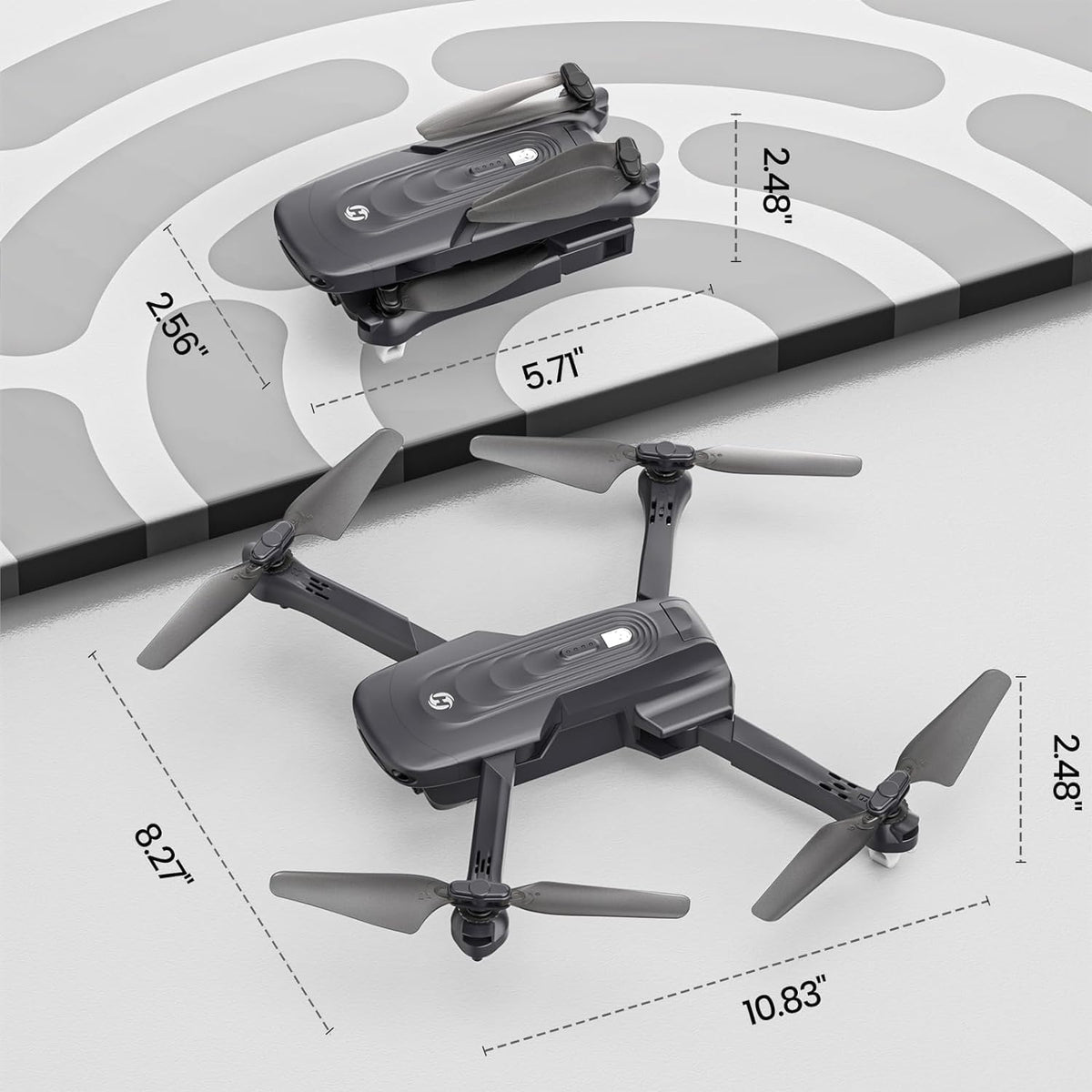 GPS Drone with 4K Camera, Under 249g Foldable RC Quadcopter B869