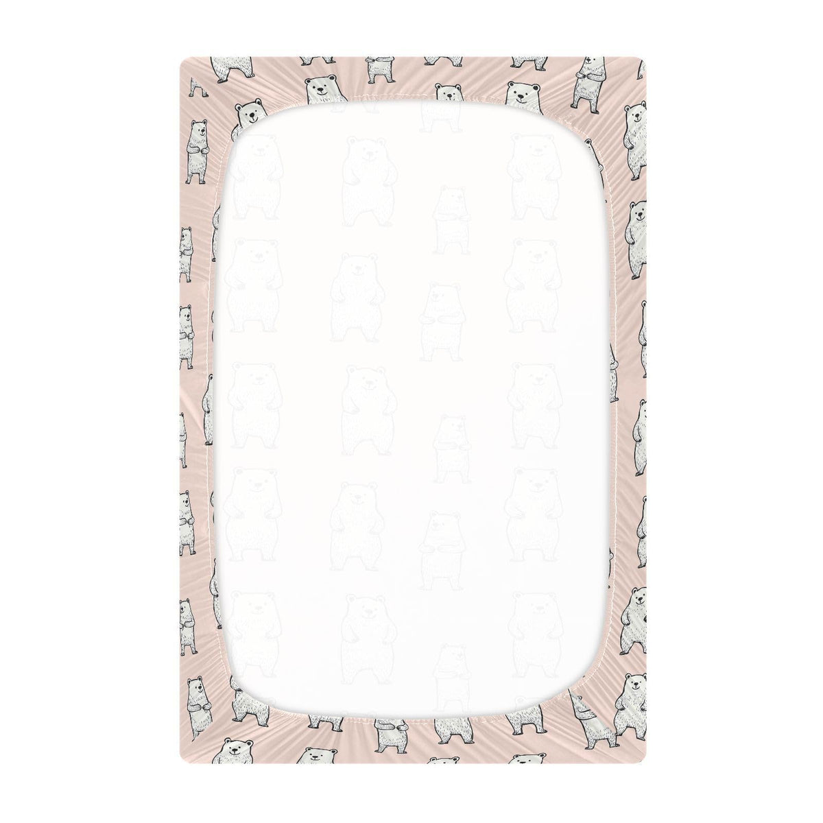 Soft Breathable Microfiber Crib Sheet, Standard Size 28in x 52in N278
