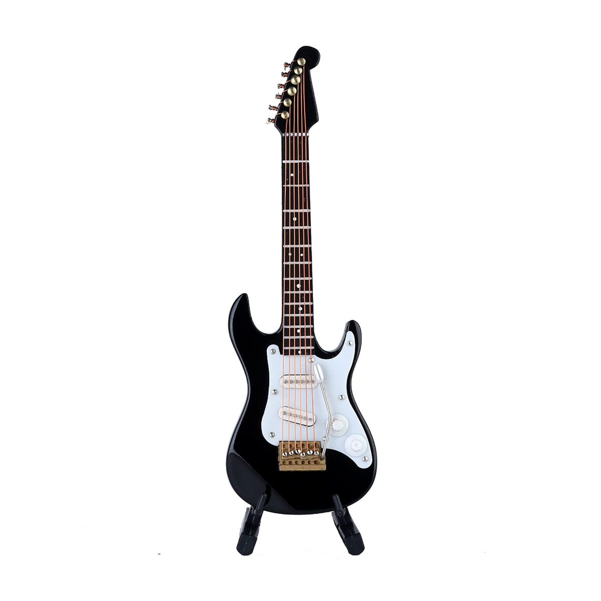Miniature Electric Guitar Replica with Stand and Case K16872