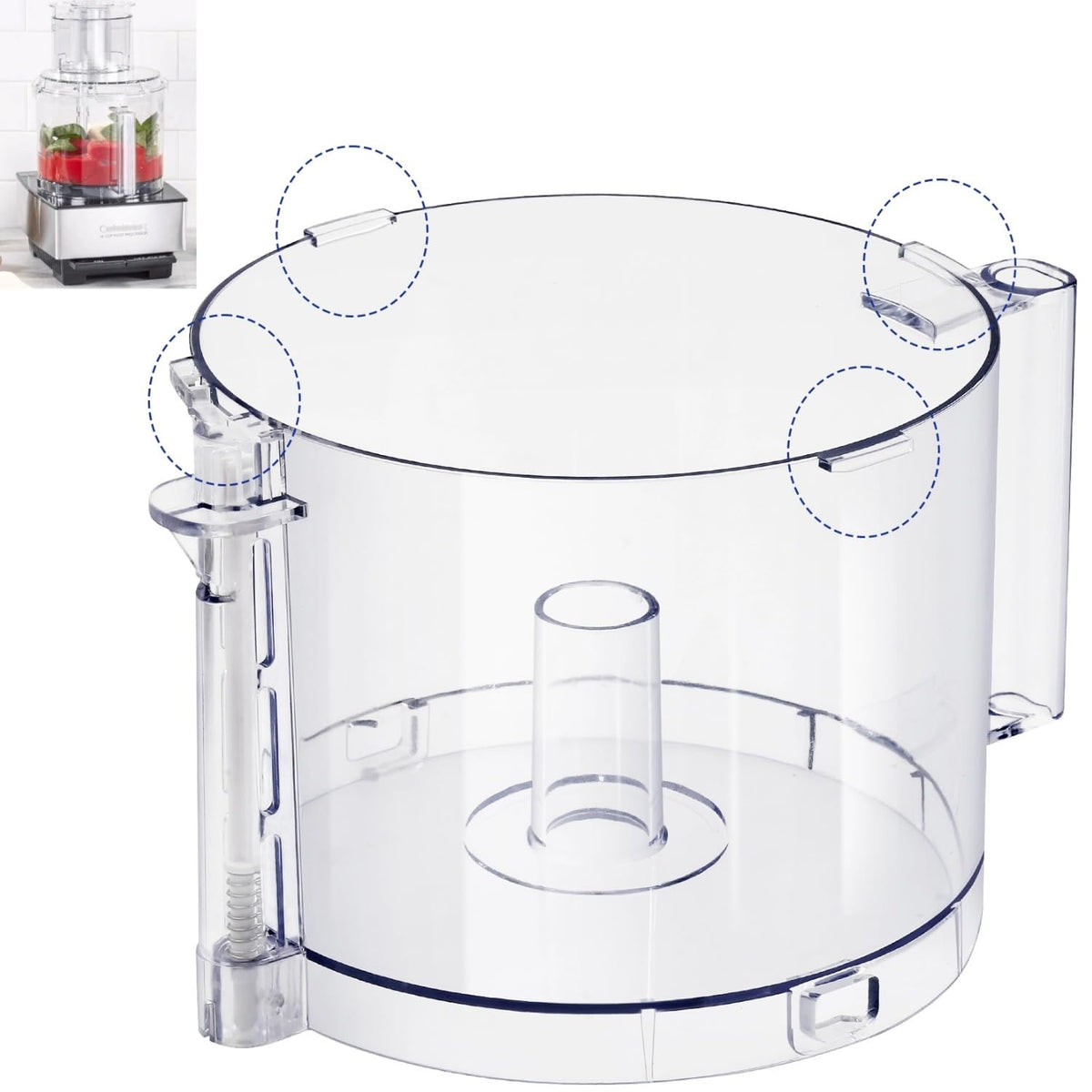14-Cup Food Processor Work Bowl Replacement with Handle M91889