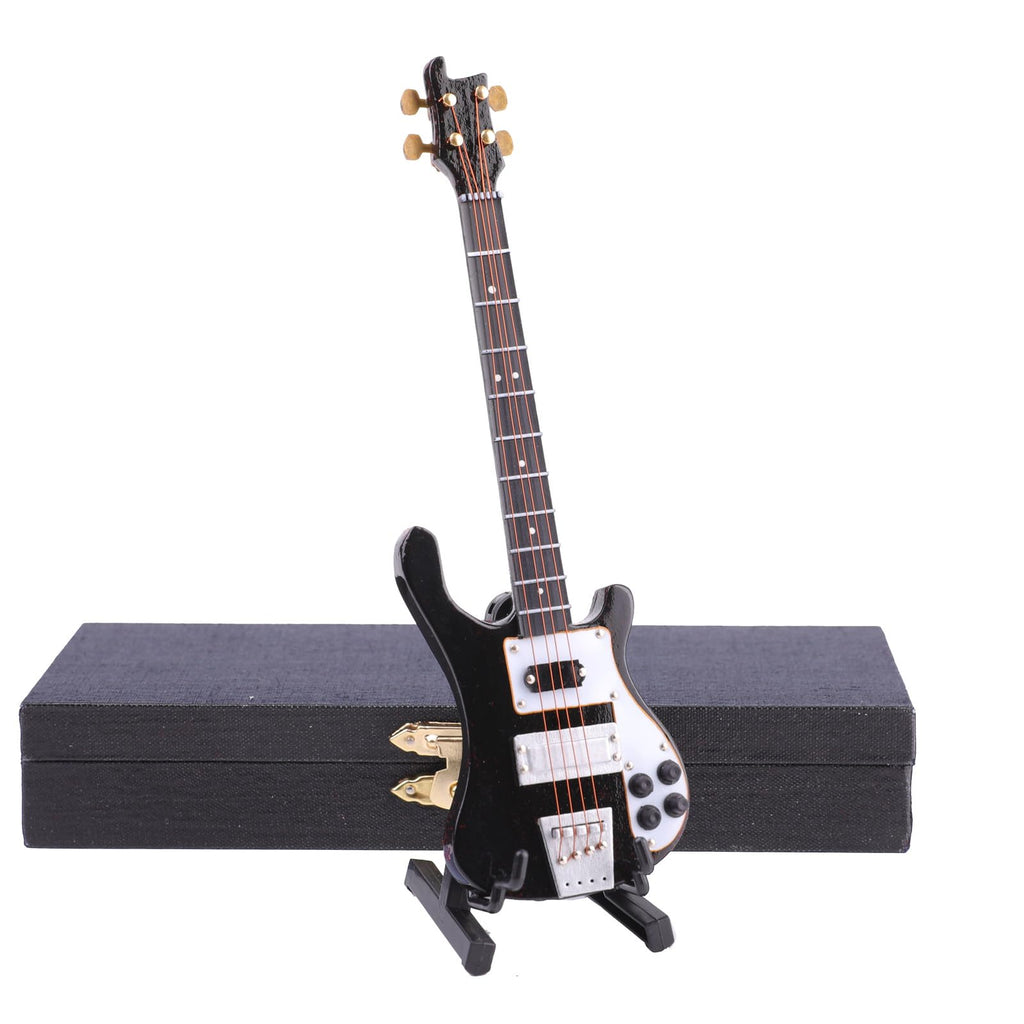 Miniature Electric Bass Guitar with Stand and Case G6769