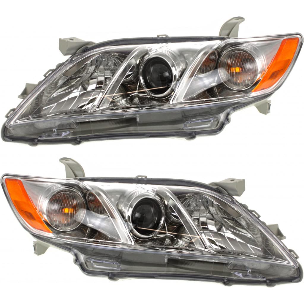 Toyota Camry Headlight 2007 2008 2009 Driver and Passenger Side Pair G721271