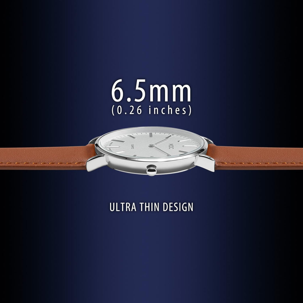 Minimalist Dress Watch Ultra Thin Leather Band F861