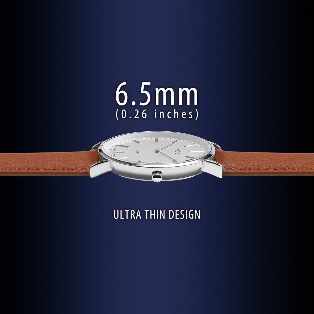 Minimalist Dress Watch Ultra Thin Leather Band F861