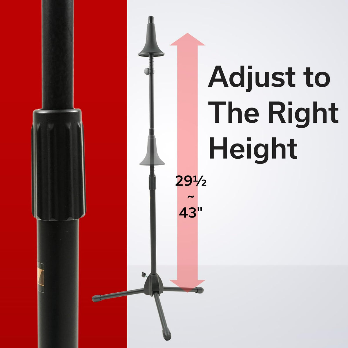 Trombone Stand with Tripod Base D283