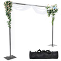 8ftx10ft Adjustable Heavy Duty Black Pipe and Drape Backdrop Stand X321417