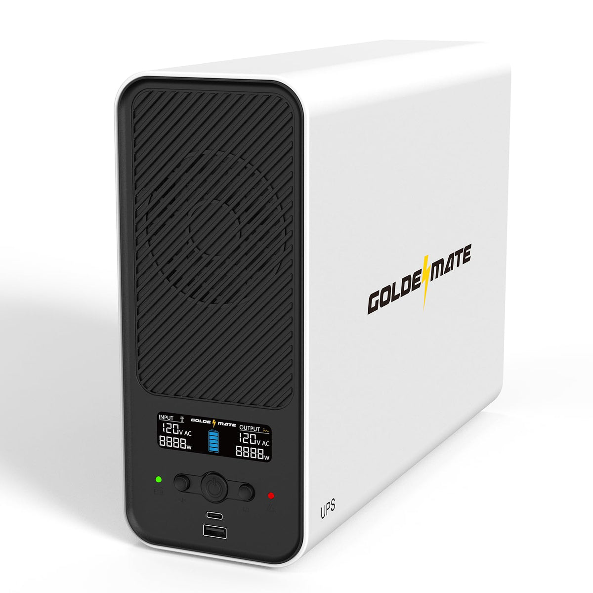 White 1500VA/1000W Lithium UPS Battery Backup & Surge Protector P27894