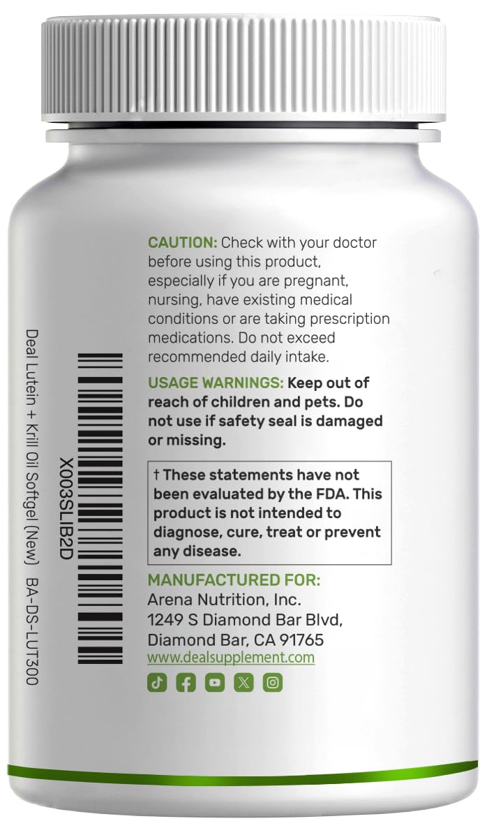 Lutein and Zeaxanthin 40mg 300 Softgels R7799