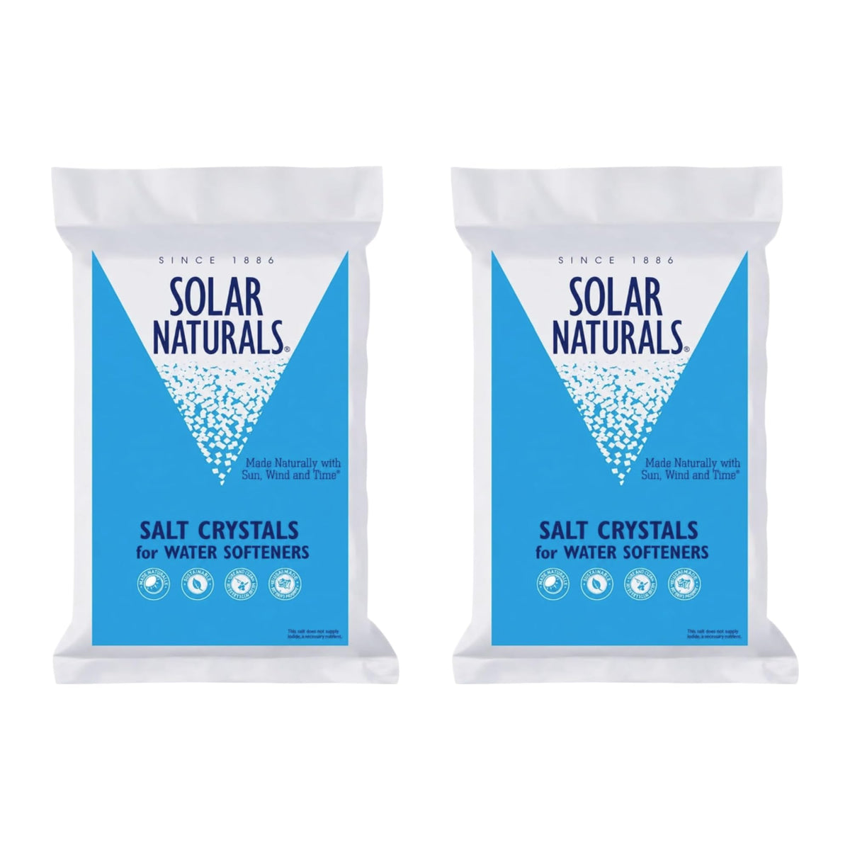 Salt Crystals for Water Softeners, 2 x 40 lb B7370