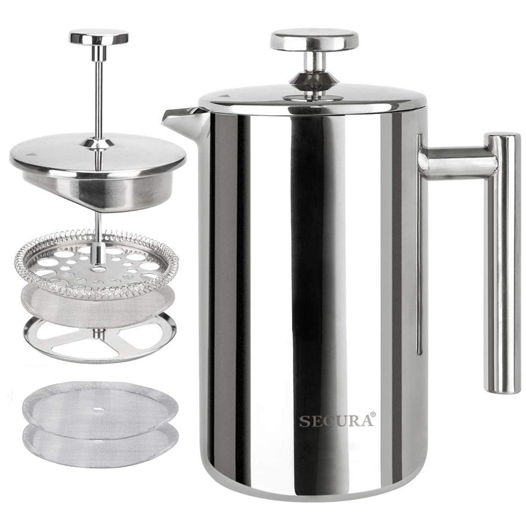 French Press Coffee Maker 304 Grade Stainless Steel Insulated 17oz F3828