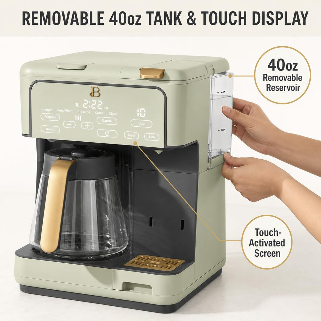 12 Cup Programmable Drip Coffee Maker with Reusable Filter S880730