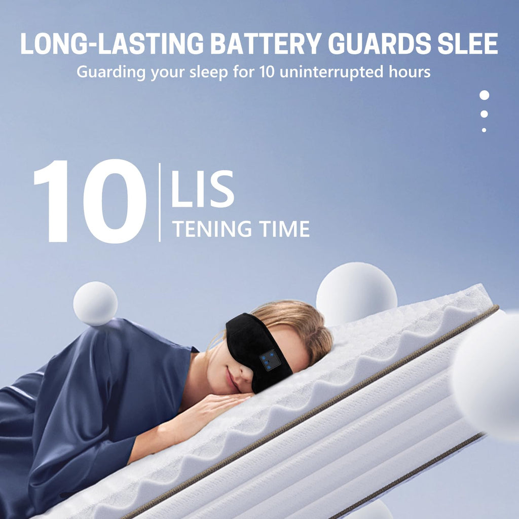 Sleep Mask with Bluetooth Headphones 3D Contour Blackout A5110