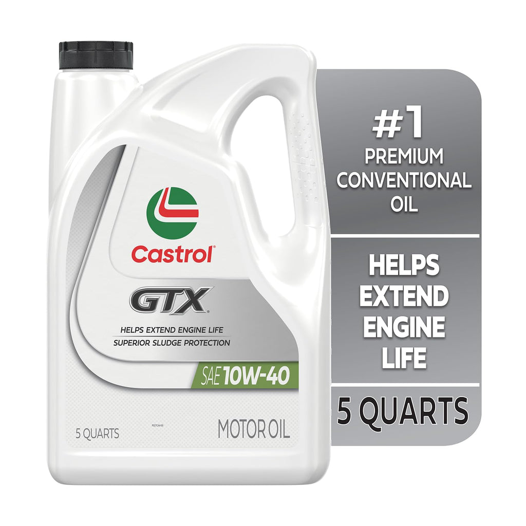 10W-40 Conventional Motor Oil, 5 Quarts G53888