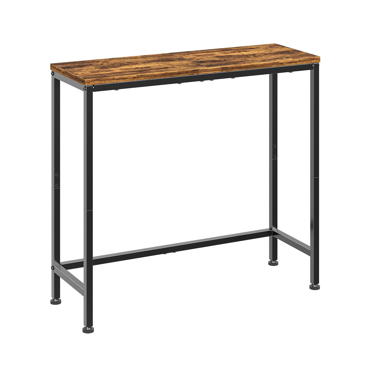 Narrow Side Table, 29.8" Console Table, Rustic Brown P8599