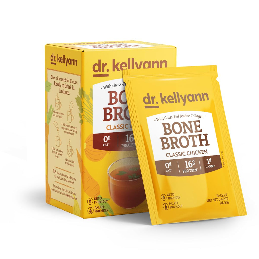 Bone Broth Powder Packets Classic Chicken Flavor 70 servings X204