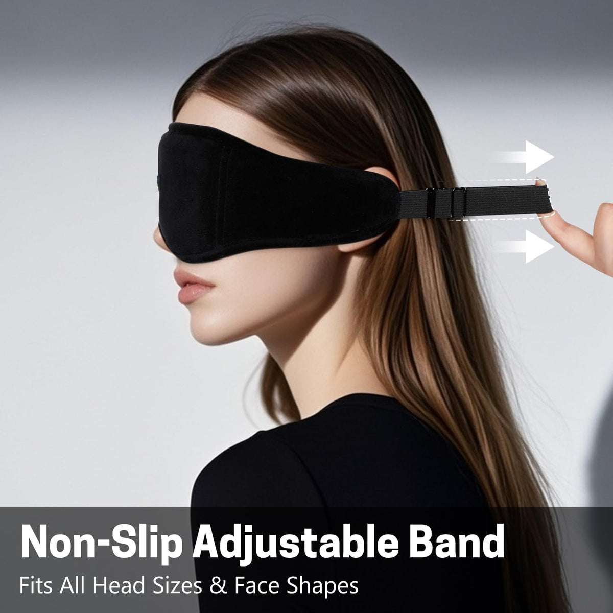 Sleep Mask with Bluetooth Headphones 3D Contour Blackout A5110