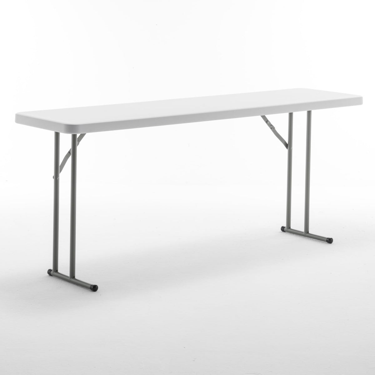 72" White Plastic Folding Seminar Table K911975