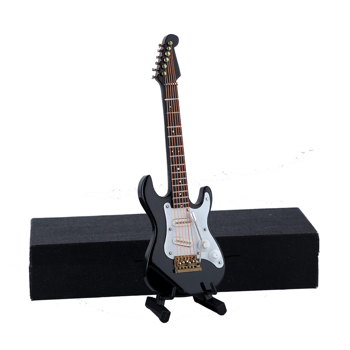 Miniature Electric Guitar Replica with Stand and Case K16872