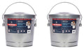 6 Gallon Galvanized Steel Storage Can or Waste Bin with Locking Lid O260