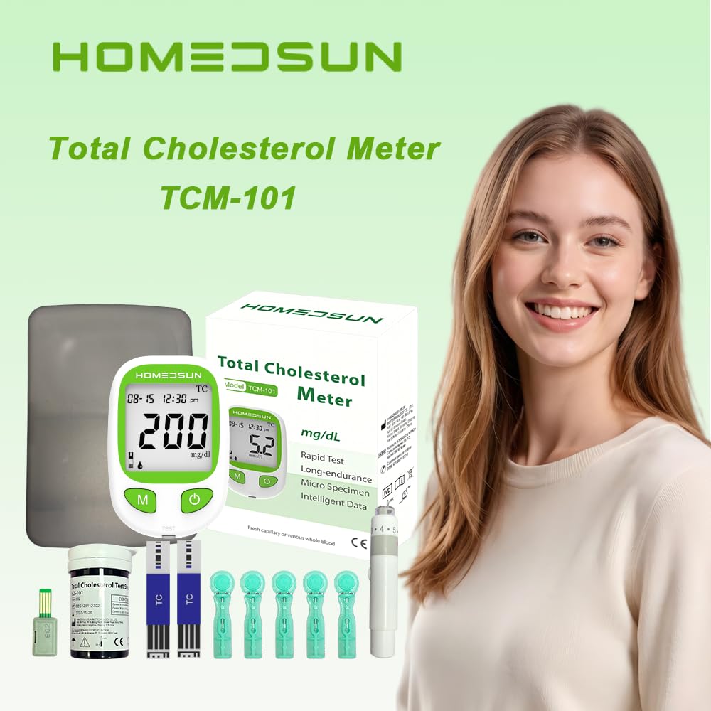 Total Cholesterol Monitor Kit with 10 Strips Lancets X503