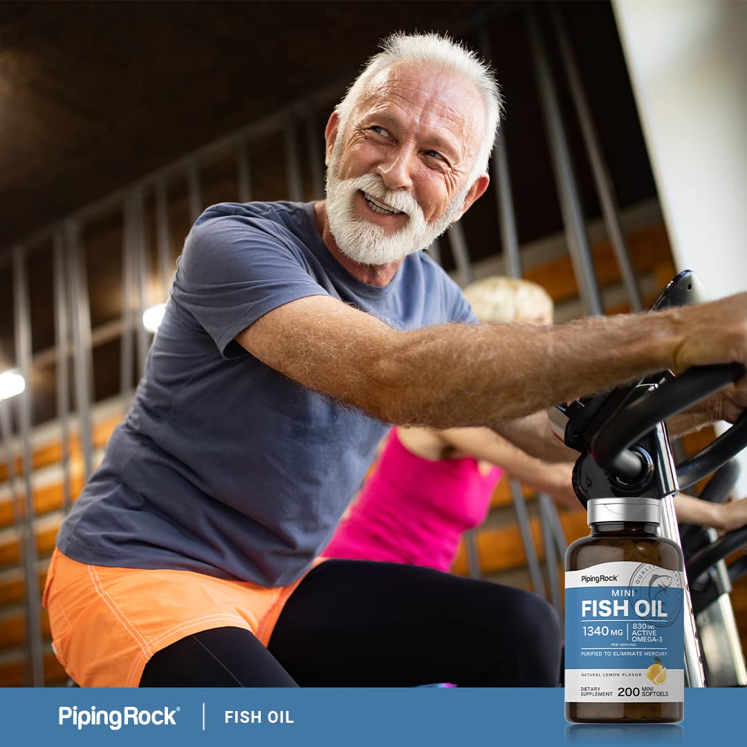 Fish Oil Omega 3 Supplement 1340 mg 200 Mini Softgels Q648