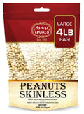 Blanched Raw Unsalted Skinless Peanuts 4 Pound E891