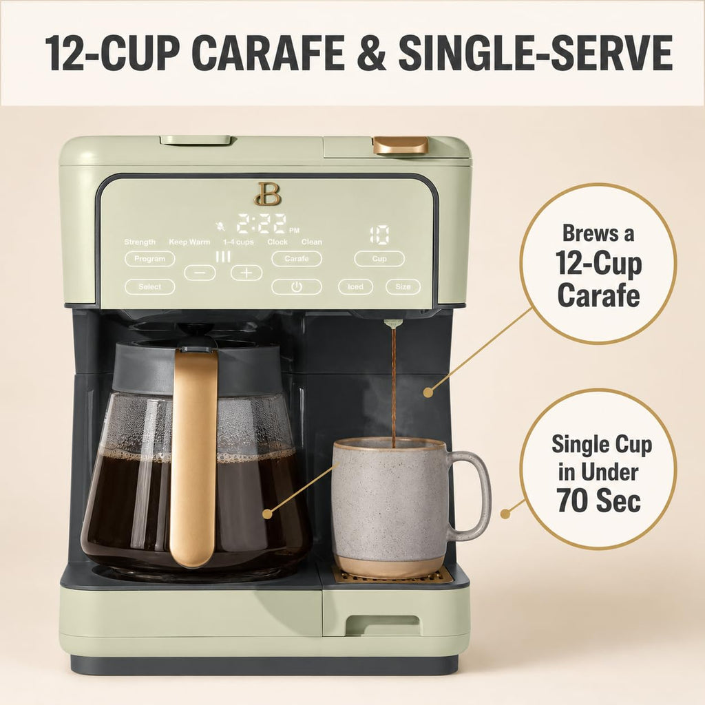 12 Cup Programmable Drip Coffee Maker with Reusable Filter S880730