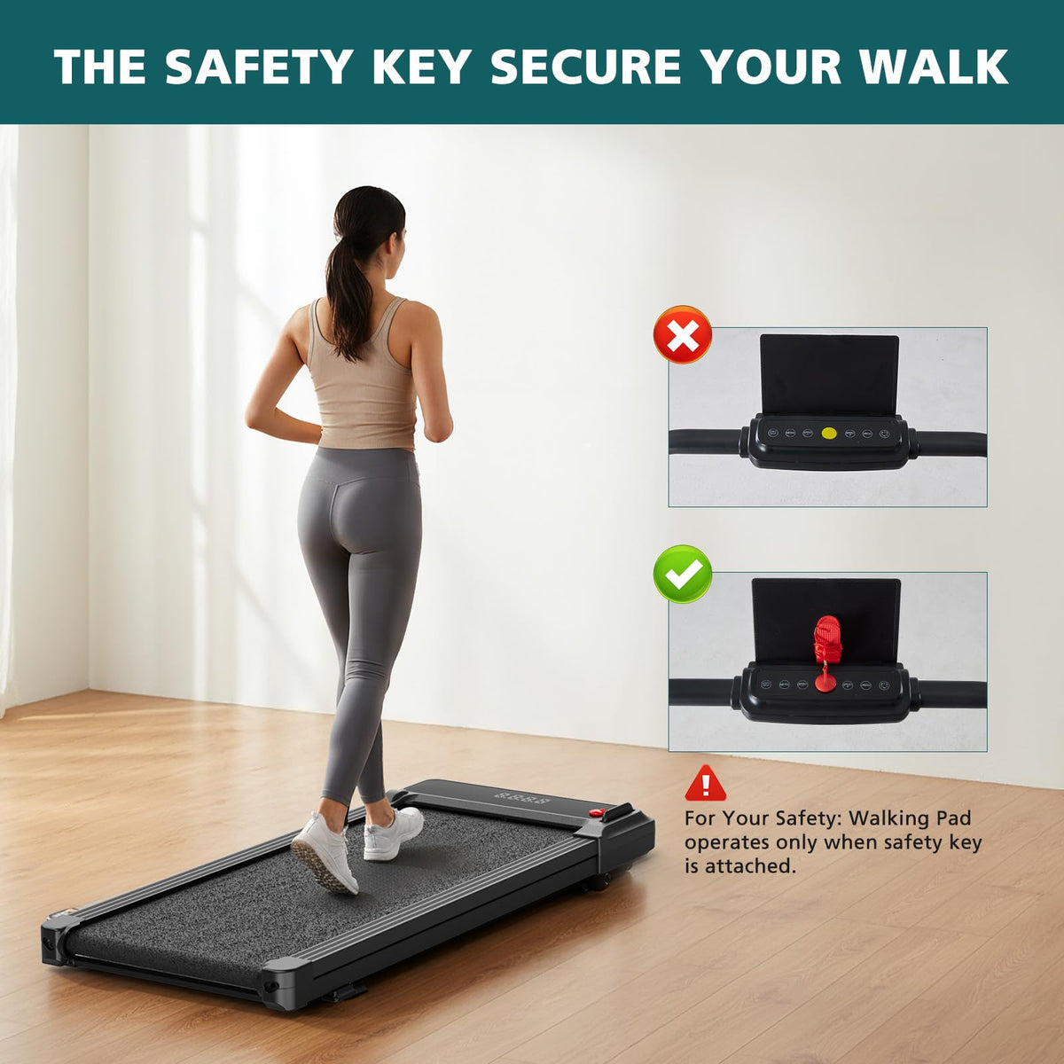 3-in-1 Walking Pad Treadmill H16179