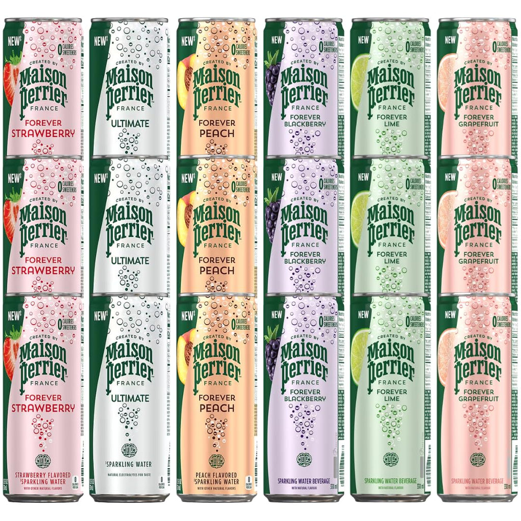 Flavored Sparkling Water 6 Flavor Variety Pack 18 Count Y535