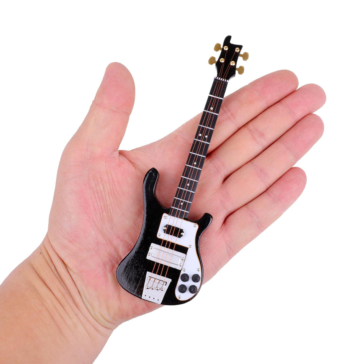 Miniature Electric Bass Guitar with Stand and Case G6769