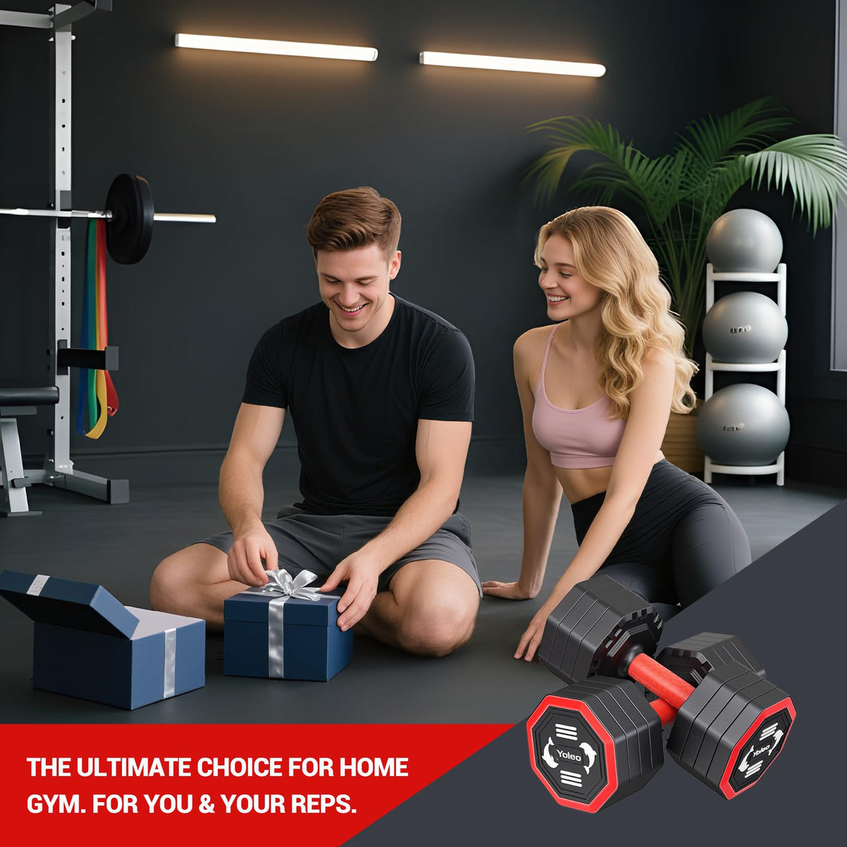 Adjustable Dumbbell Set 10/15/20/25 lb A706488