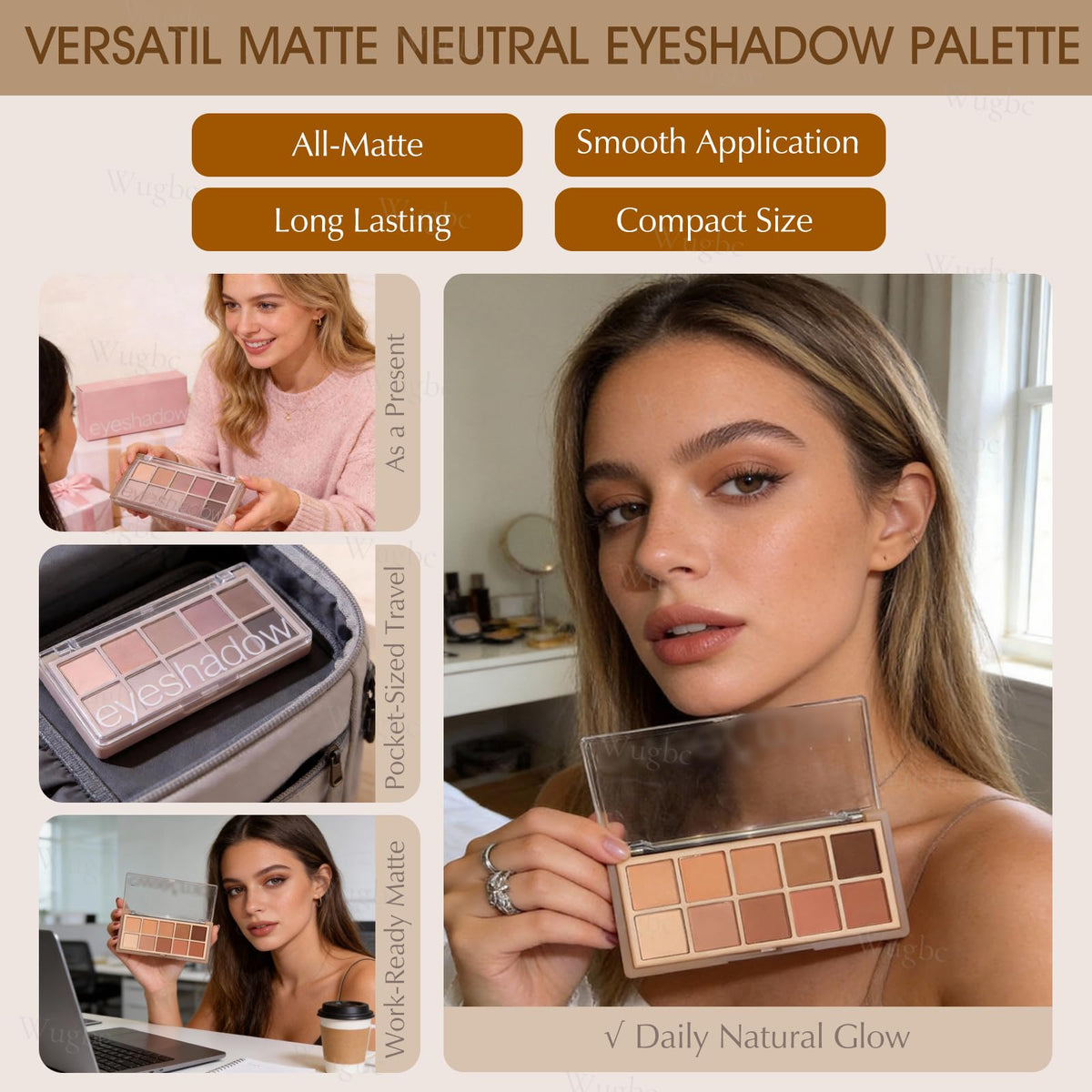 10 Colors Matte Neutral Eyeshadow Palette W2516