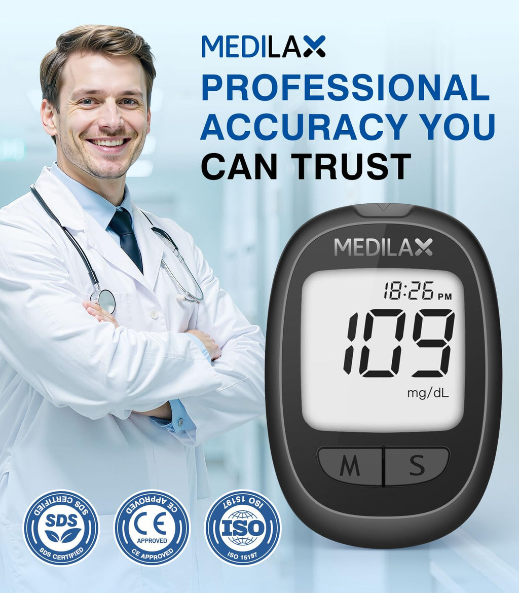 Blood Glucose Monitor Kit with 100 Strips S941
