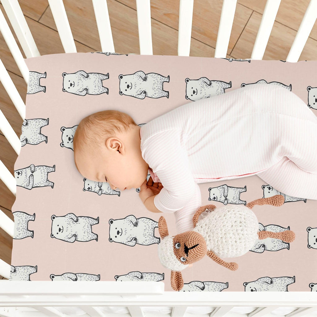 Soft Breathable Microfiber Crib Sheet, Standard Size 28in x 52in N278